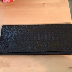 Black sequined Banana Republic clutch
